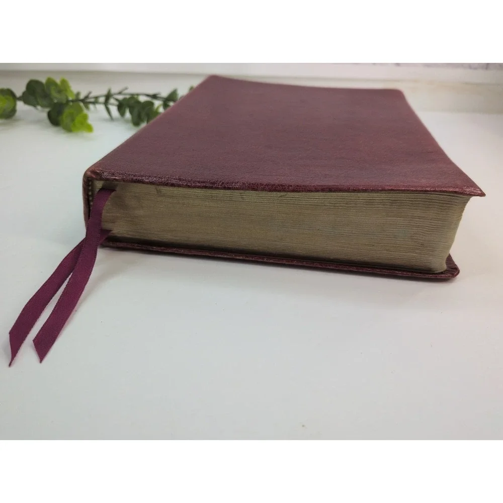 RARE 1979 LOCKMAN🚨The Open Bible Nelson Maroon Genuine Leather NASB Red Letter